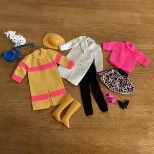 Vintage Barbie Caring Careers - 3 Fashion Outfits